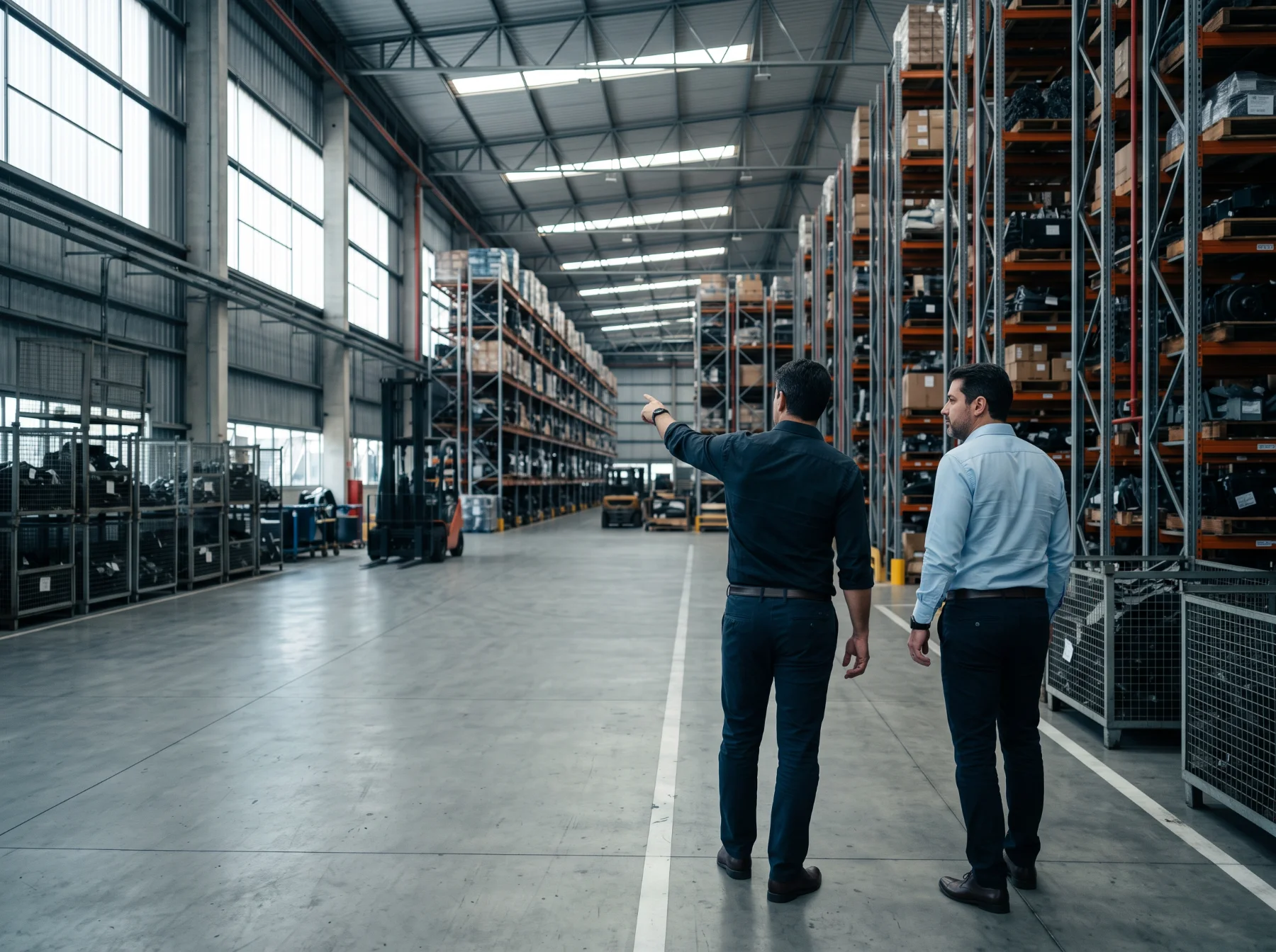 Executivos da Future em visita a uma planta industrial
